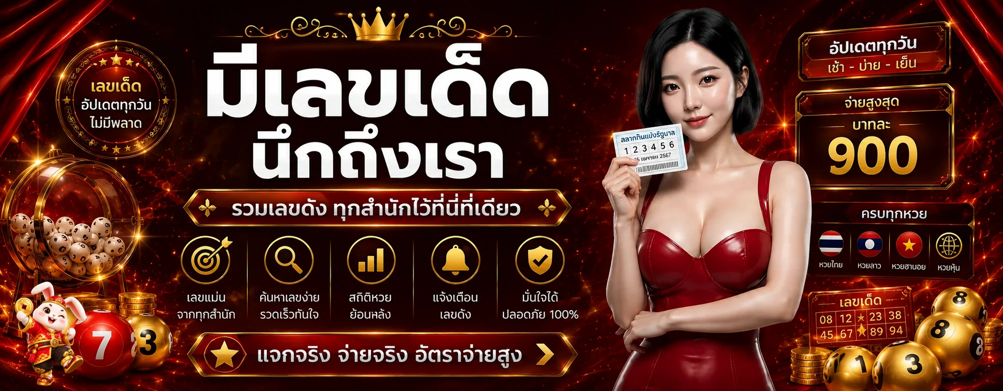 แบนเนอร์ RICH66 หวยออนไลน์และผลหวยล่าสุด